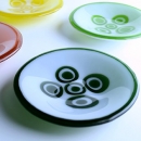"Candy Plates", fused glass dishes