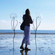 Vitriflora: large-scale glass lily sculptures
