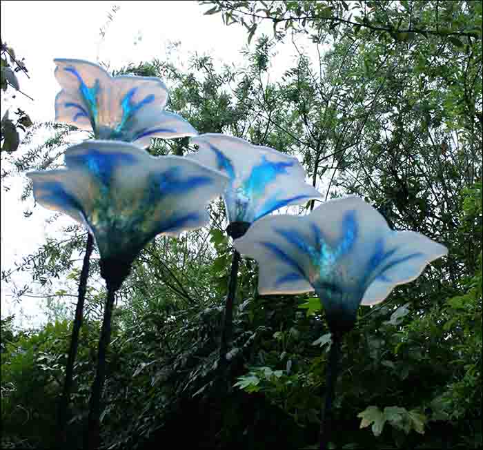 Spirit Flowers: fused glass flowers