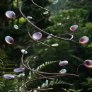 VitriVolutes: copper and glass garden sculpture