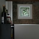 Opalescent Glass Window Panel