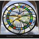 Windy Gap Farm, Huddersfield, painted panel pre-installation