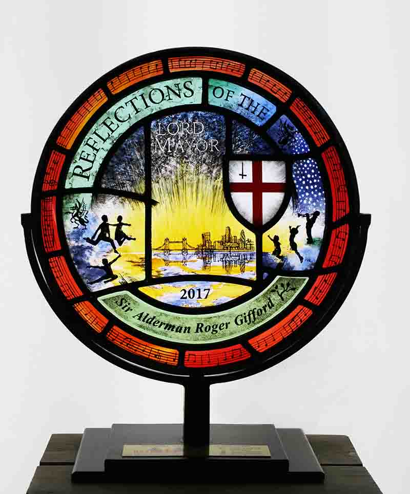 Commemorative Stained Glass Roundel