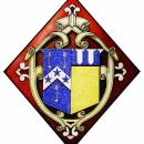 Acid-etched heraldic panel